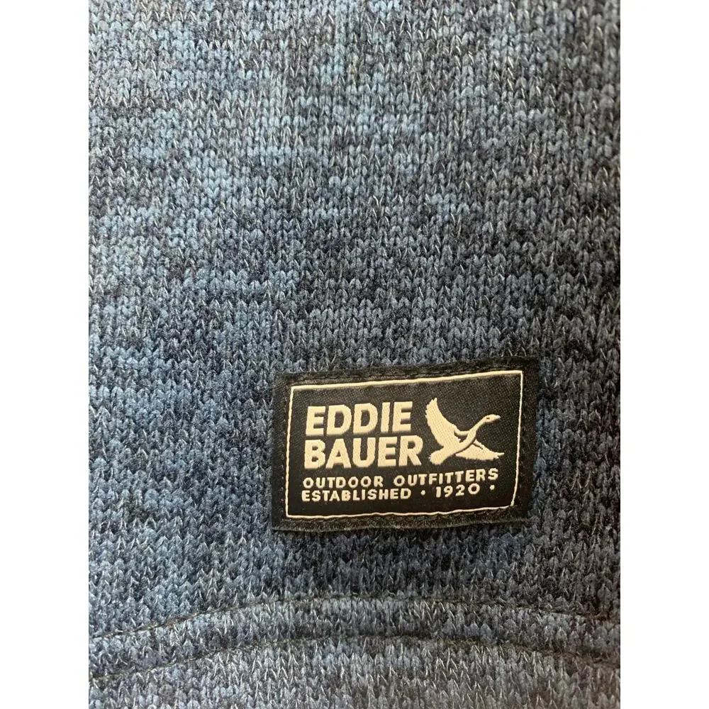Eddie Bauer Men's Medium Navy Pullover 3/4 Zip - Picture 5 of 9